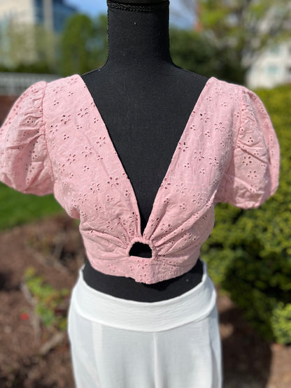 Two way Wrap Top puffed sleeves ONE SIZE